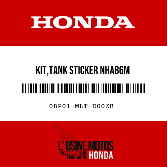 image de 08P01-MLT-D00ZB KIT,TANK STICKER NHA86M