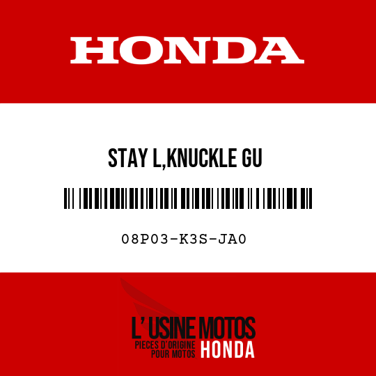 image de 08P03-K3S-JA0 STAY L,KNUCKLE GU