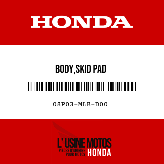 image de 08P03-MLB-D00 BODY,SKID PAD