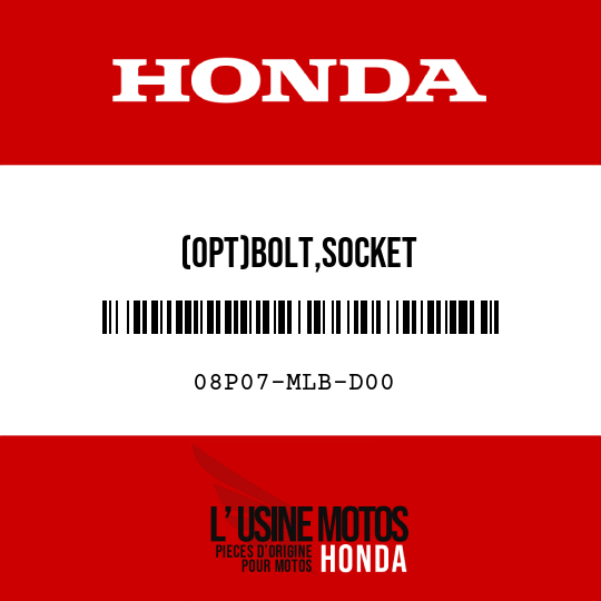 image de 08P07-MLB-D00 (OPT)BOLT,SOCKET