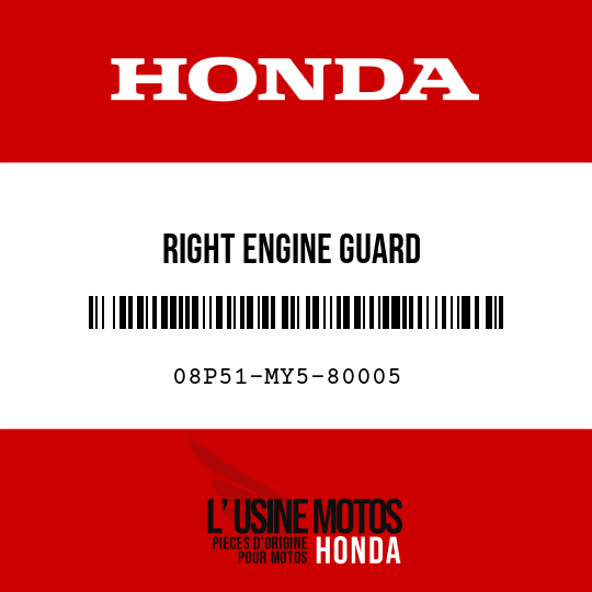 image de 08P51-MY5-80005 RIGHT ENGINE GUARD