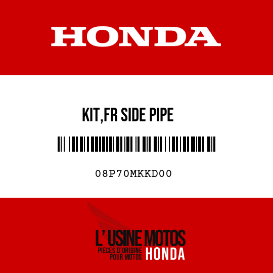 image de 08P70MKKD00 KIT,FR SIDE PIPE