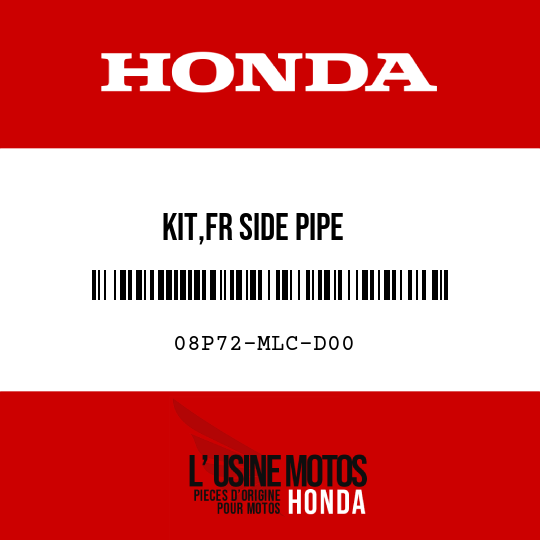 image de 08P72-MLC-D00 KIT,FR SIDE PIPE