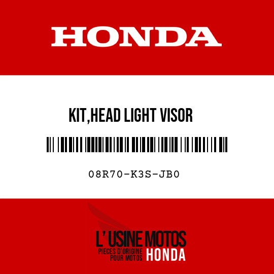 image de 08R70-K3S-JB0 KIT,HEAD LIGHT VISOR