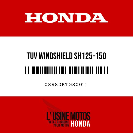 image de 08R80KTG800T TUV WINDSHIELD SH125-150