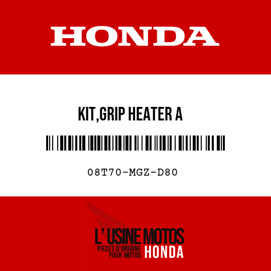 image de 08T70-MGZ-D80 KIT,GRIP HEATER A