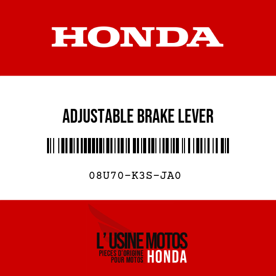 image de 08U70-K3S-JA0 ADJUSTABLE BRAKE LEVER
