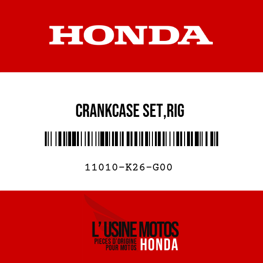 image de 11010-K26-G00 CRANKCASE SET,RIG