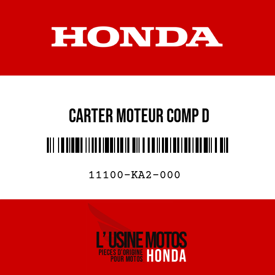 image de 11100-KA2-000 CARTER MOTEUR COMP D