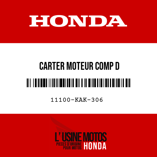 image de 11100-KAK-306 CARTER MOTEUR COMP D