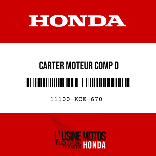 image de 11100-KCE-670 CARTER MOTEUR COMP D