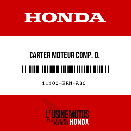 image de 11100-KRN-A80 CARTER MOTEUR COMP. D.