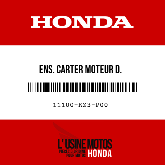 image de 11100-KZ3-P00 ENS. CARTER MOTEUR D.
