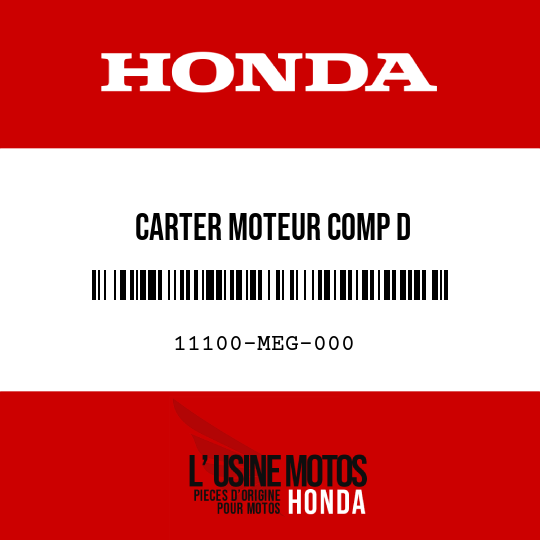 image de 11100-MEG-000 CARTER MOTEUR COMP D