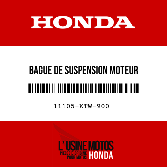 image de 11105-KTW-900 BAGUE DE SUSPENSION MOTEUR INTERIEURE