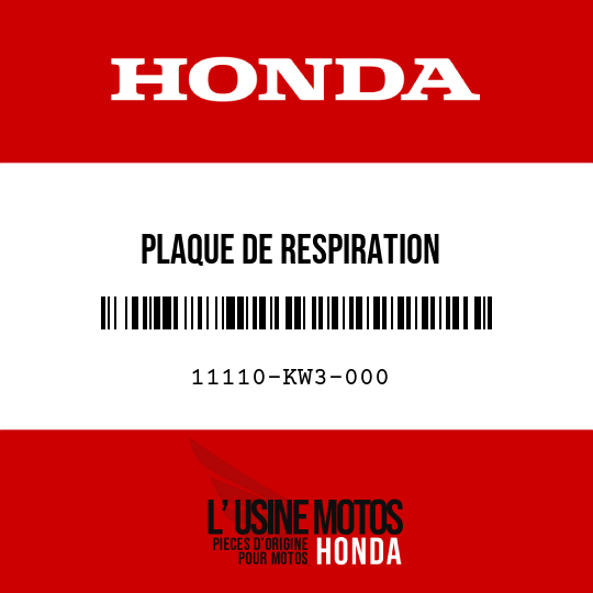 image de 11110-KW3-000 PLAQUE DE RESPIRATION