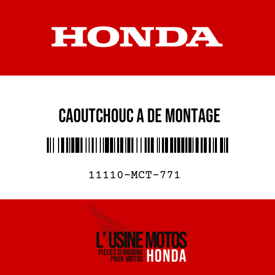 image de 11110-MCT-771 CAOUTCHOUC A DE MONTAGE