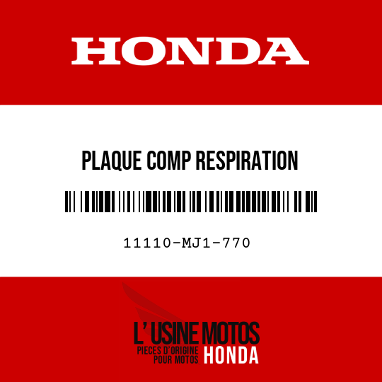 image de 11110-MJ1-770 PLAQUE COMP RESPIRATION