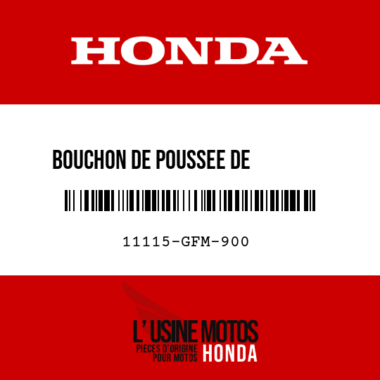 image de 11115-GFM-900 BOUCHON DE POUSSEE DE         ROULEMENT