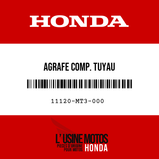 image de 11120-MT3-000 AGRAFE COMP. TUYAU