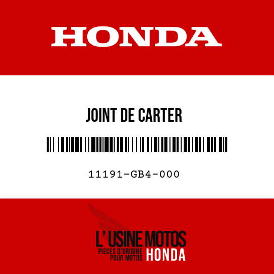 image de 11191-GB4-000 JOINT DE CARTER