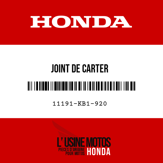 image de 11191-KB1-920 JOINT DE CARTER
