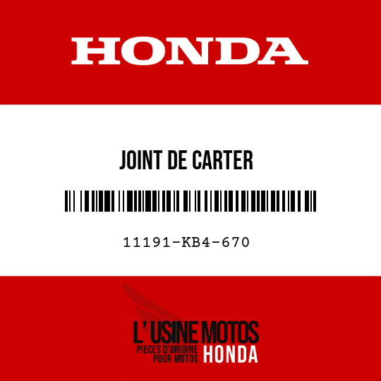 image de 11191-KB4-670 JOINT DE CARTER