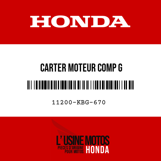 image de 11200-KBG-670 CARTER MOTEUR COMP G