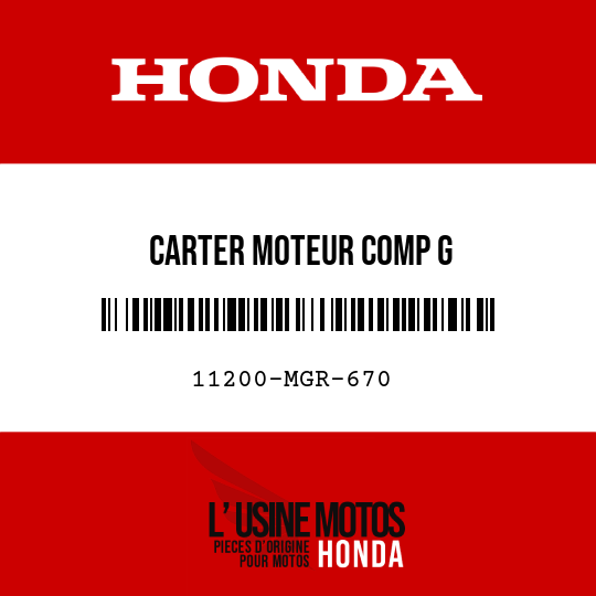 image de 11200-MGR-670 CARTER MOTEUR COMP G