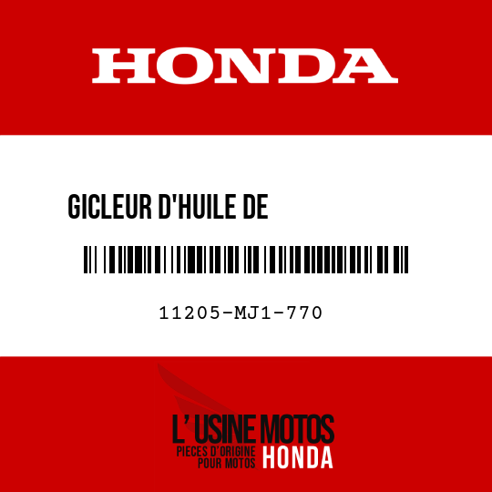 image de 11205-MJ1-770 GICLEUR D'HUILE DE            TRANSMISSION