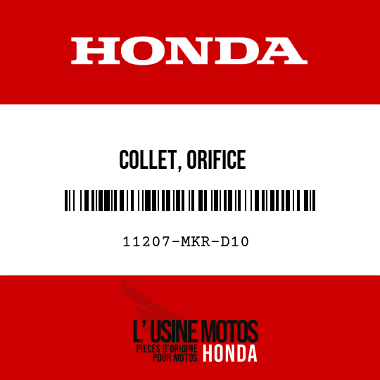 image de 11207-MKR-D10 COLLET, ORIFICE