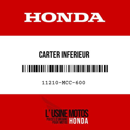 image de 11210-MCC-600 CARTER INFERIEUR