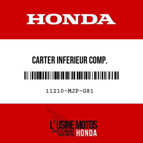 image de 11210-MJP-G81 CARTER INFERIEUR COMP.
