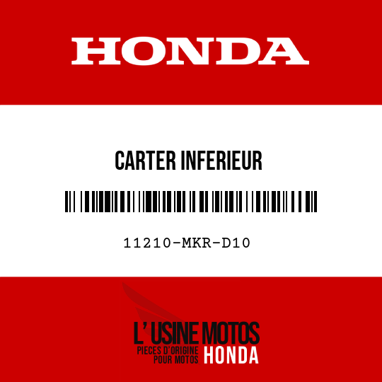 image de 11210-MKR-D10 CARTER INFERIEUR