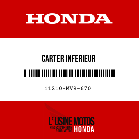 image de 11210-MV9-670 CARTER INFERIEUR