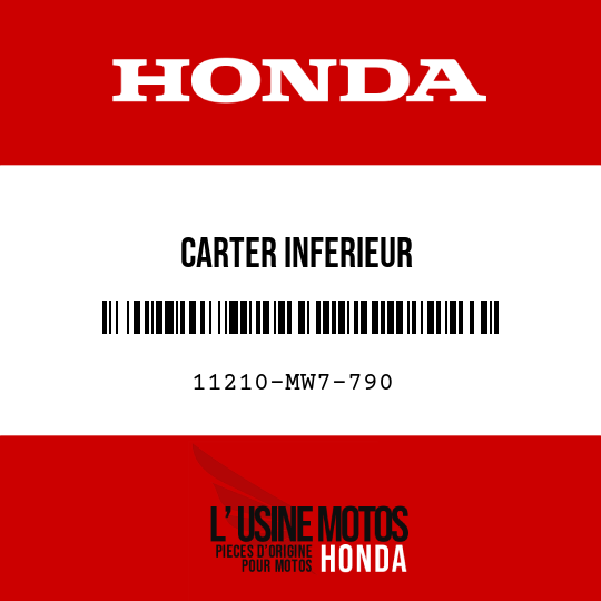 image de 11210-MW7-790 CARTER INFERIEUR