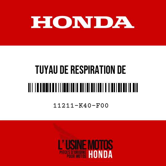 image de 11211-K40-F00 TUYAU DE RESPIRATION DE TRANSMISSION