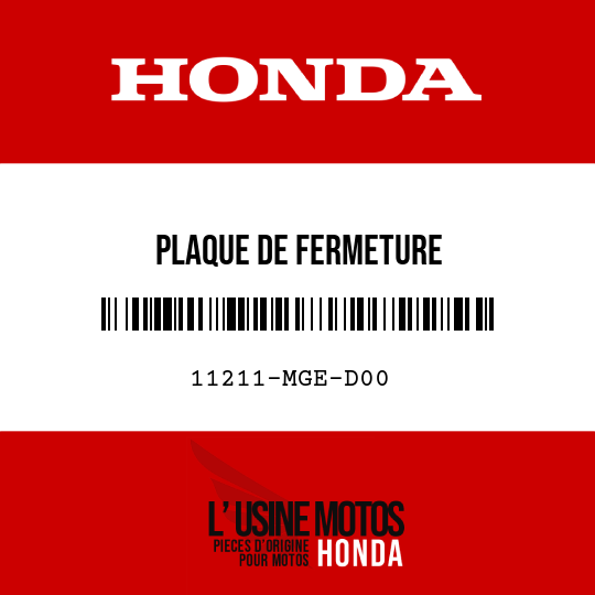 image de 11211-MGE-D00 PLAQUE DE FERMETURE
