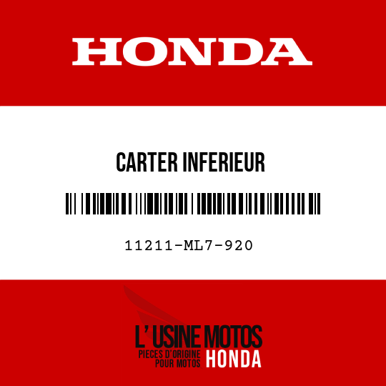 image de 11211-ML7-920 CARTER INFERIEUR