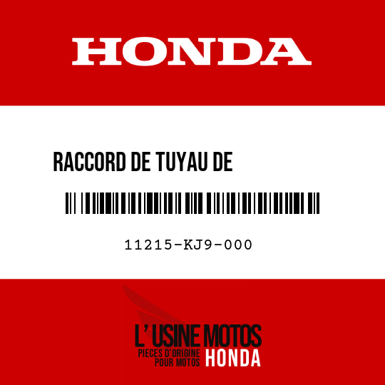 image de 11215-KJ9-000 RACCORD DE TUYAU DE           RESPIRATION