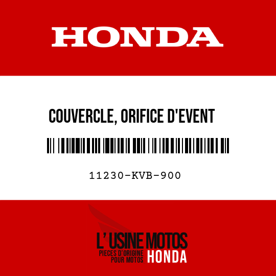 image de 11230-KVB-900 COUVERCLE, ORIFICE D'EVENT