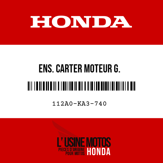 image de 112A0-KA3-740 ENS. CARTER MOTEUR G.