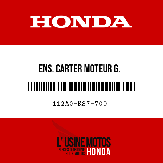 image de 112A0-KS7-700 ENS. CARTER MOTEUR G.