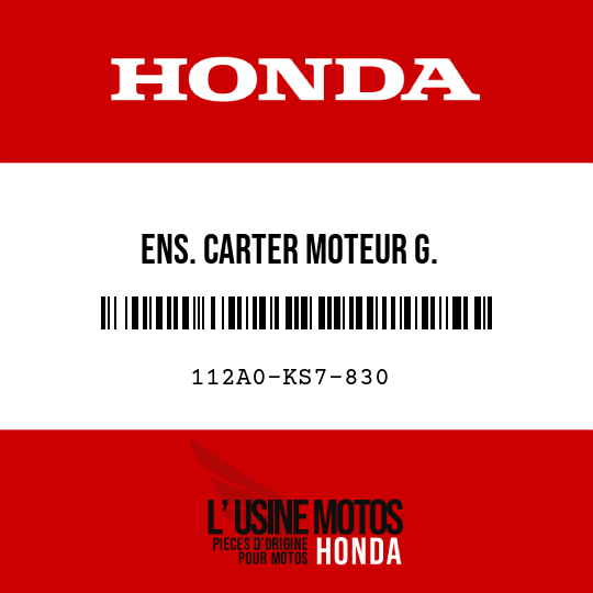image de 112A0-KS7-830 ENS. CARTER MOTEUR G.