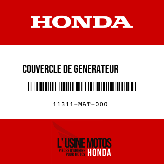 image de 11311-MAT-000 COUVERCLE DE GENERATEUR       IMPULSIONS
