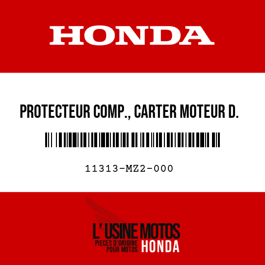 image de 11313-MZ2-000 PROTECTEUR COMP., CARTER MOTEUR D. COUVERCLE