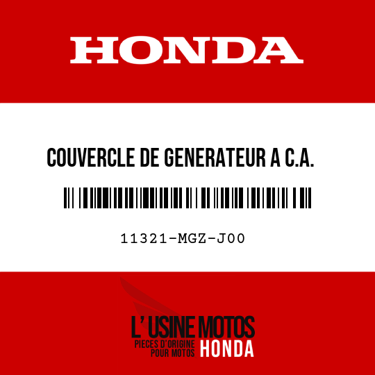 image de 11321-MGZ-J00 COUVERCLE DE GENERATEUR A C.A.