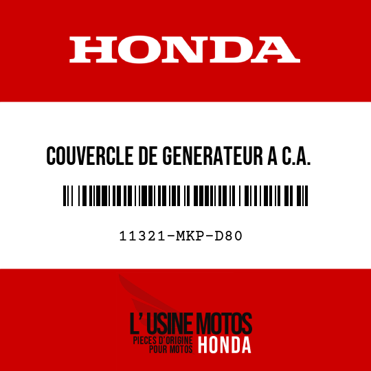 image de 11321-MKP-D80 COUVERCLE DE GENERATEUR A C.A.