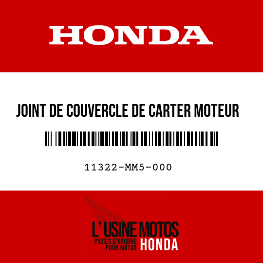 image de 11322-MM5-000 JOINT DE COUVERCLE DE CARTER MOTEUR G.