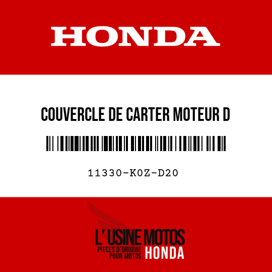 image de 11330-K0Z-D20 COUVERCLE DE CARTER MOTEUR D